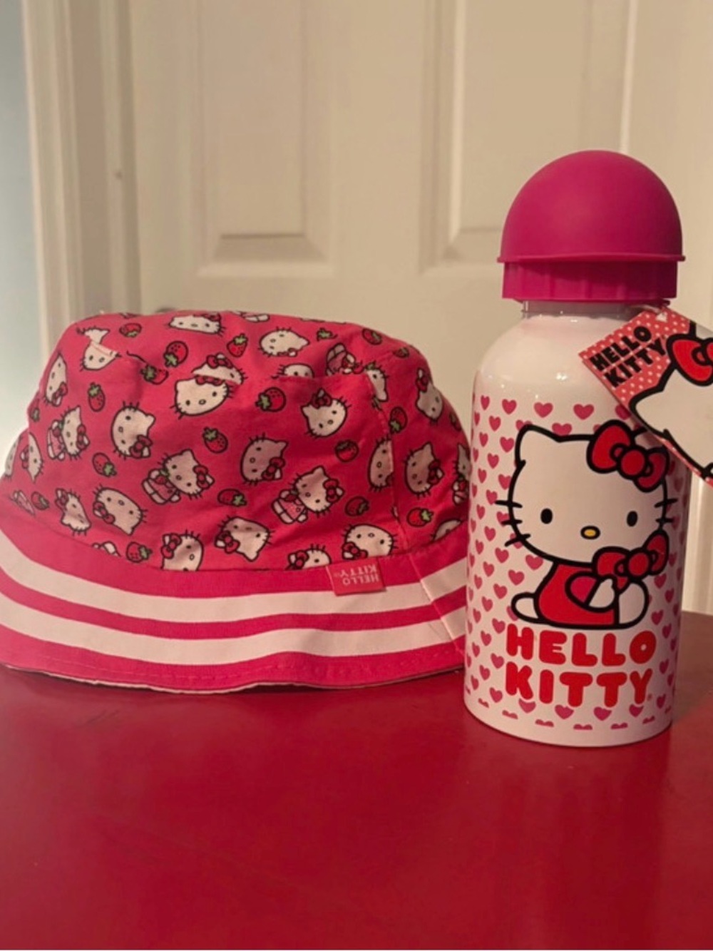 Hello Kitty Pink and White Character Tag Accent